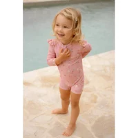 Costum de baie cu maneca scurta cu protectie UV 50+ - Ocean Treasures Multi - Little Dutch 74/80 2