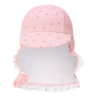 Palarie de soare cu protectie protectie UV 50+ - Sunny Flowers Blush - Little Dutch 0-12 luni