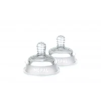 Tetina din silicon - set 2 bucati - Slow flow - Little Dutch