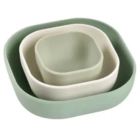 Beaba Набор из 3 силиконовых мисок Sage Green B913567