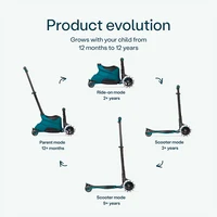 Trotinetă 1-12 ani, SmarTrike Xtend Scooter Ride-on, teal 3