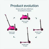 Trotinetă 1-12 ani, SmarTrike Xtend Scooter Ride-on, pink 3