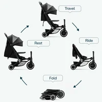 Tricicletă multifuncțională SmarTrike Xtend Traveler, 4in1, Black 4