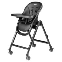 Стульчик для кормления многофункциональный 2 в 1 Living True Black Peg Perego