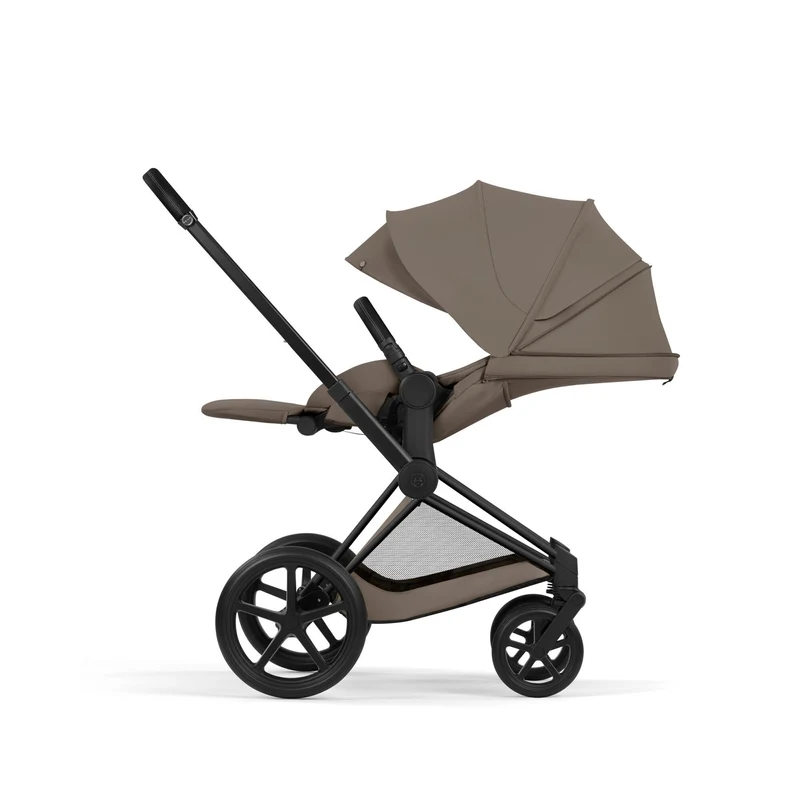 Carucior 2 in 1 Cybex Priam V colectia Platinum 2026 Coconut Brown cadru Matt Black 6