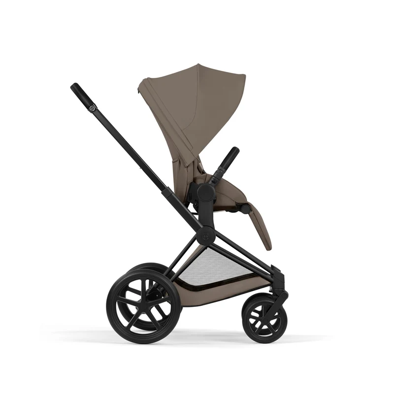 Carucior 2 in 1 Cybex Priam V colectia Platinum 2026 Coconut Brown cadru Matt Black 7