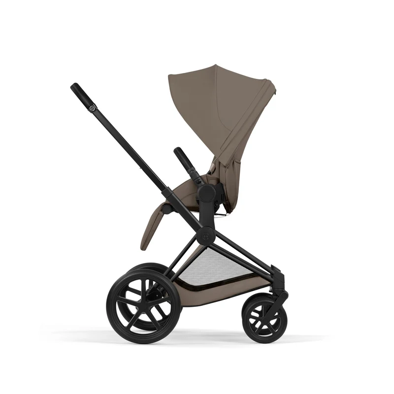 Carucior 2 in 1 Cybex Priam V colectia Platinum 2026 Coconut Brown cadru Matt Black 8
