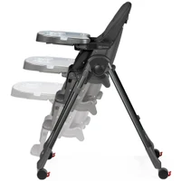 Scaun de masa Prima Pappa Follow Me True Black Peg Perego 5