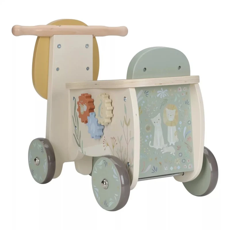 Masinuta Ride-on din lemn FSC - Leu - Safari Friends - Little Dutch 3