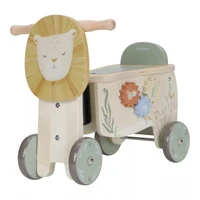 Masinuta Ride-on din lemn FSC - Leu - Safari Friends - Little Dutch 4
