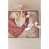 Set cadou pentru nou-nascuti - Flamingo Roz - Little Dutch 5
