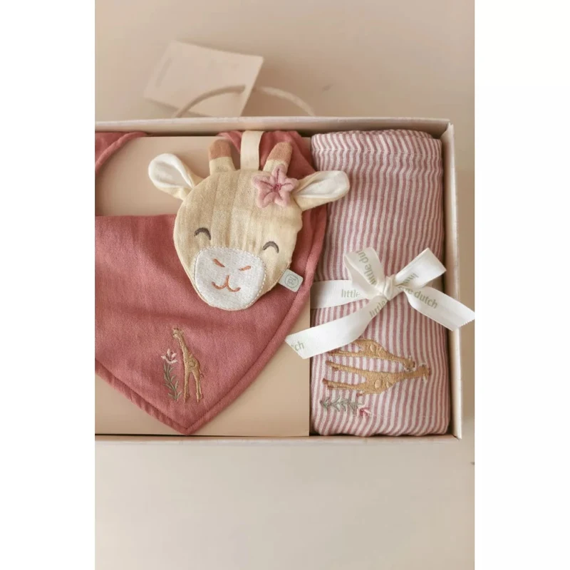 Set cadou pentru nou-nascuti - Flamingo Roz - Little Dutch 5