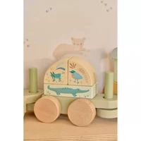 Деревянный поезд для складывания, сертифицированный FSC – Safari Friends – Little Dutch 5