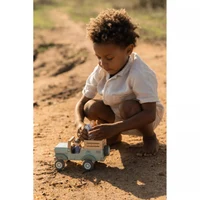 Деревянная машина FSC с аксессуарами – Внедорожник – Safari Friends – Little Dutch 4