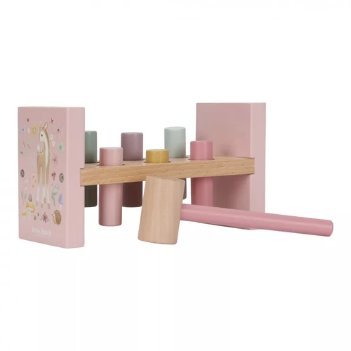 Деревянная игрушка FSC с цилиндрами и молотком – Fairy Garden – Little Dutch