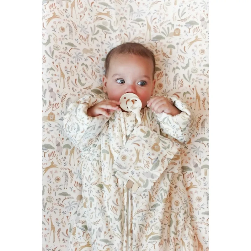 Cearsaf cu elastic pentru patut - Blooming Safari - Little Dutch 4