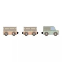Trenulet cu sine din lemn si accesorii - Safari Friends - Little Dutch 2