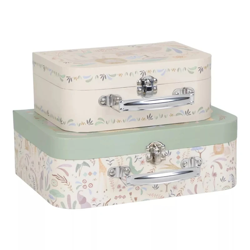 Valiza decorativa - set 2 bucati - Safari Friends - Little Dutch 2