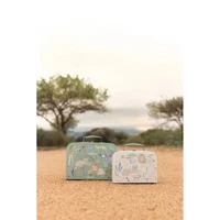 Valiza decorativa - set 2 bucati - Safari Friends - Little Dutch 4