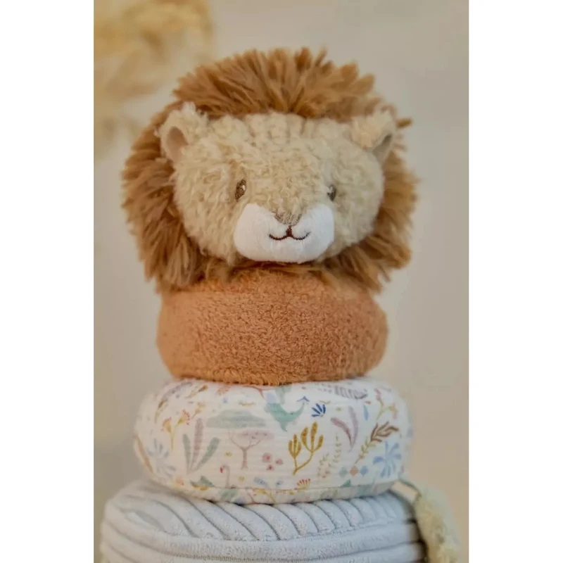 Jucarie din lemn FSC si textil pentru stivuire - Safari Friends - Little Dutch 7