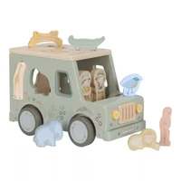 Jucarie din lemn FSC sortator forme - Masina - Safari Friends - Little Dutch