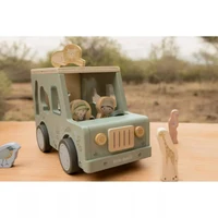 Jucarie din lemn FSC sortator forme - Masina - Safari Friends - Little Dutch 3