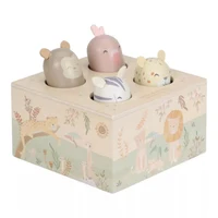 Jucarie interactiva Pop-up din lemn FSC - Safari Friends - Little Dutch 2