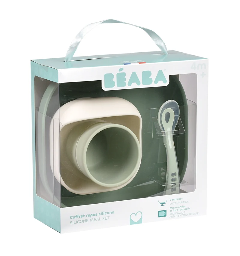 Set de masa Beaba 4 piese Sage Green/MistyGreen 3