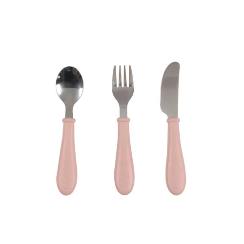 Set 3 tacamuri din otel inoxidabil Beaba Cotton Candy
