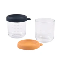 Set 2 recipiente sticla Beaba 250 ml Night Blue/Honey 2