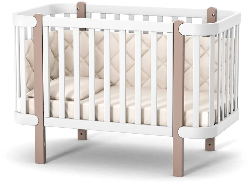 Veres Детская кроватка, 120×60 см, LD5 Monaco Белый/Капучино 2