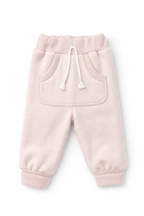 Pantaloni din bumbac Roz