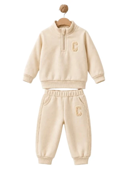 BabyCosy — Set pentru copii din două piese, bej