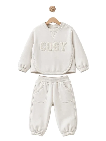 BabyCosy — Set pentru copii din două piese, alb