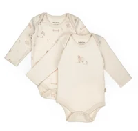 Body cu mânecă lungă BabyCosy Cream 2 buc (18-24L)