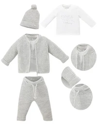 Set 3 piese Baby Boy  Leoking, Grey 9592/2