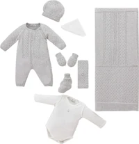 Set nou nascut 7 piese Baby Boy Leoking, Grey 3163