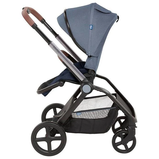 Carucior 2 in 1 Chicco Mysa, Royal Blue, 0+ luni 3