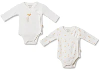 Body kimono cu mâneca lungă BabyCosy 2 buc