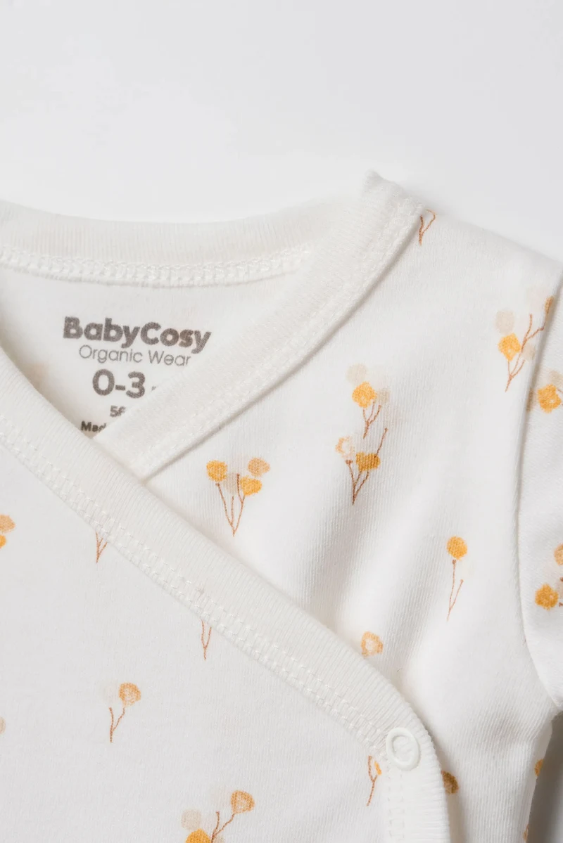 Body kimono cu mâneca lungă BabyCosy 2 buc 3