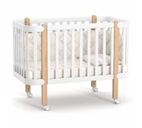 Veres Patut pentru copii, 120×60 cm, LD5 Monaco Alb/Natural 2