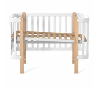 Veres Patut pentru copii, 120×60 cm, LD5 Monaco Alb/Natural 7