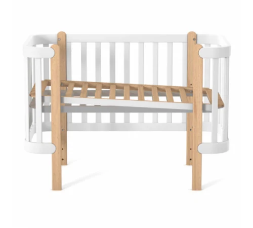 Veres Patut pentru copii, 120×60 cm, LD5 Monaco Alb/Natural 7