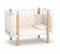 Veres Patut pentru copii, 120×60 cm, LD5 Monaco Alb/Natural 5
