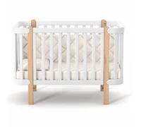 Veres Patut pentru copii, 120×60 cm, LD5 Monaco Alb/Natural