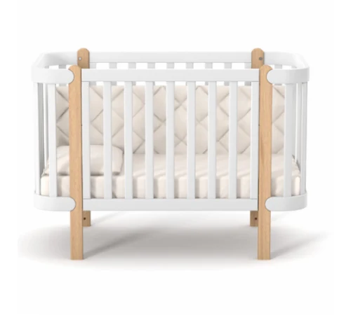 Veres Patut pentru copii, 120×60 cm, LD5 Monaco Alb/Natural