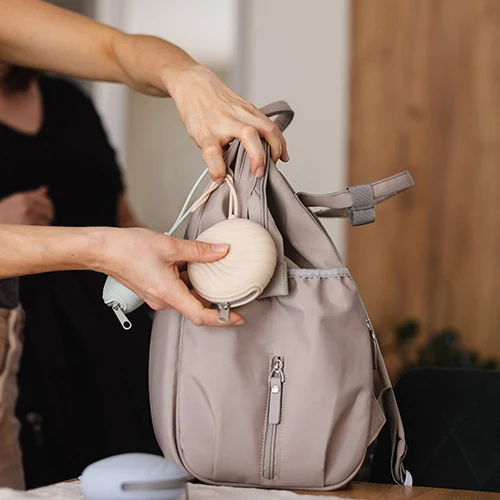 Carcasa din silicon pentru suzetă Bej, Babyono 14