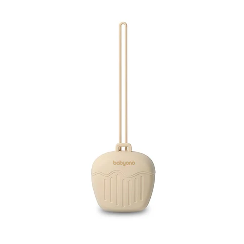 Carcasa din silicon pentru suzetă Bej, Babyono