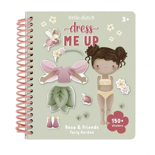 Книга с заданиями для детей - Dress me Up - Rosa & Friends - Fairy Garden - Little Dutch
