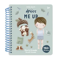 Книга с заданиями для детей - Dress me Up - Jim & Friends - Forest Friends - Little Dutch